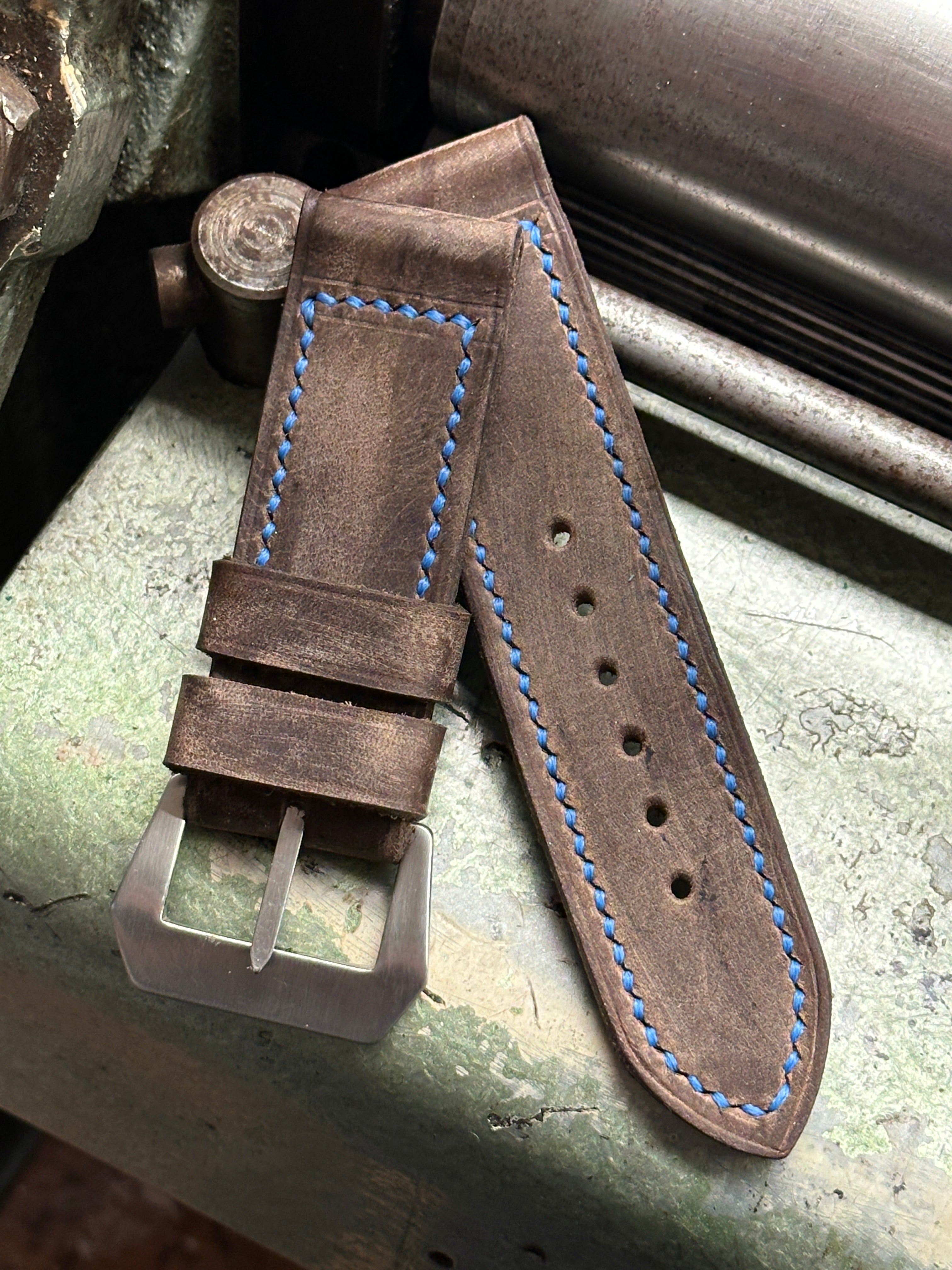 NEW* DENIA ANZIANE - BRIGHT BLUE Vintage style [sanders] strap