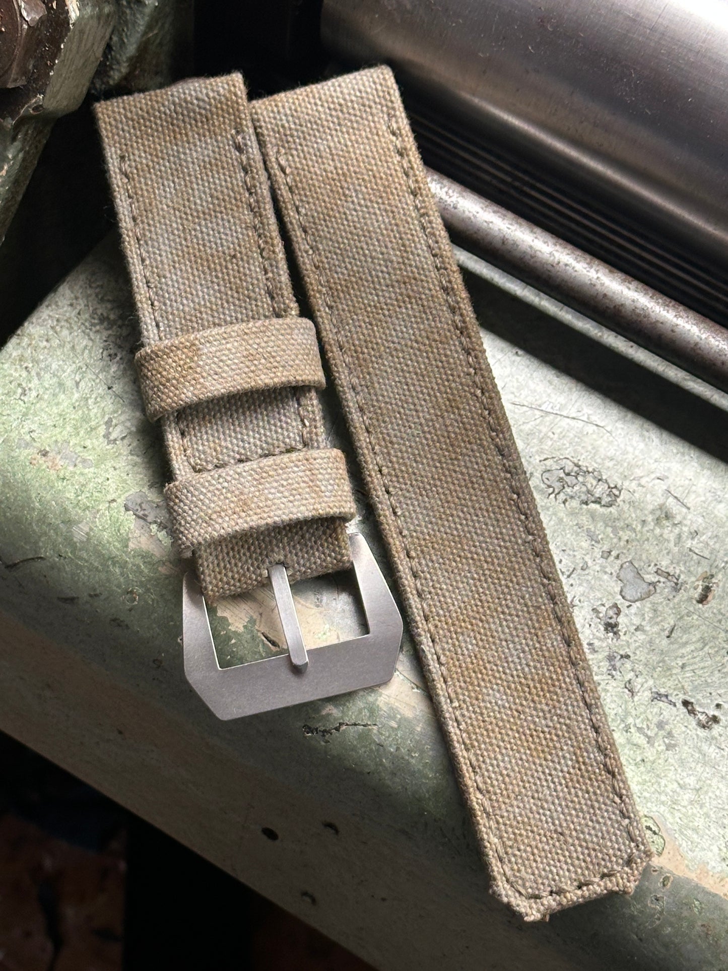 1944 U.S. AMMO canvas [sanders] strap W: 26/26 L: 150/90 T: 4,0mm