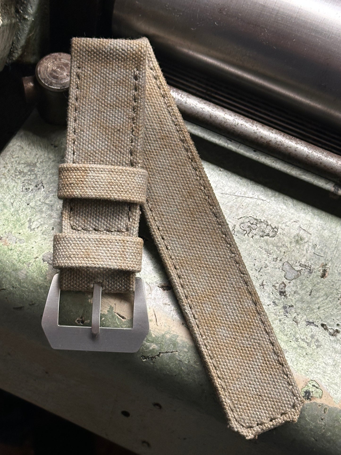 1944 U.S. AMMO canvas [sanders] strap W: 26/26 L: 150/90 T: 4,0mm