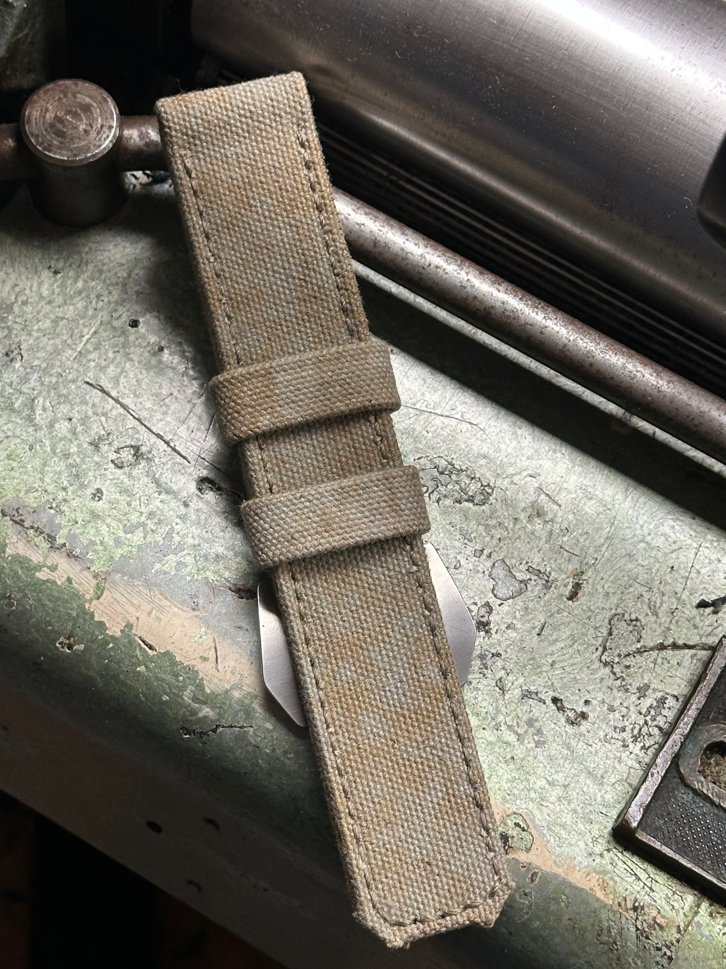1944 U.S. AMMO canvas [sanders] strap W: 26/26 L: 150/90 T: 4,0mm