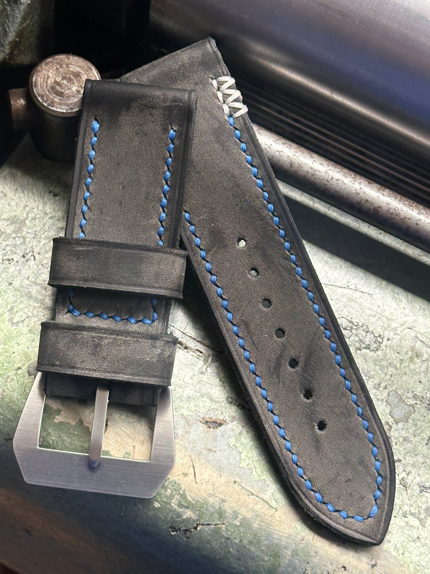 *NEW* POTESTAS ANZIANE - BRIGHT BLUE + LIGHT GREY 3X [sanders] strap