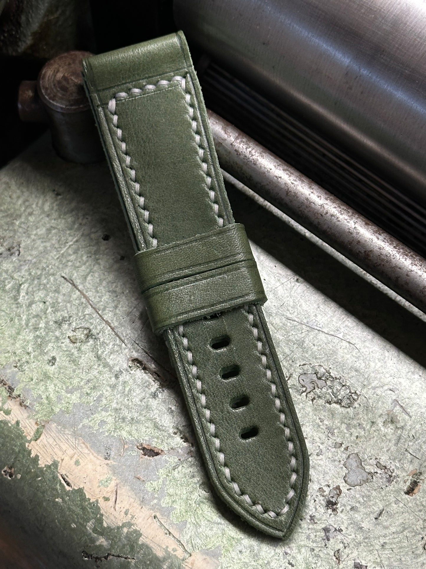 FLOTTIGLIA VERDE - WHITE [sanders] strap W: 24/22 L: 120/75 T: 3,2mm