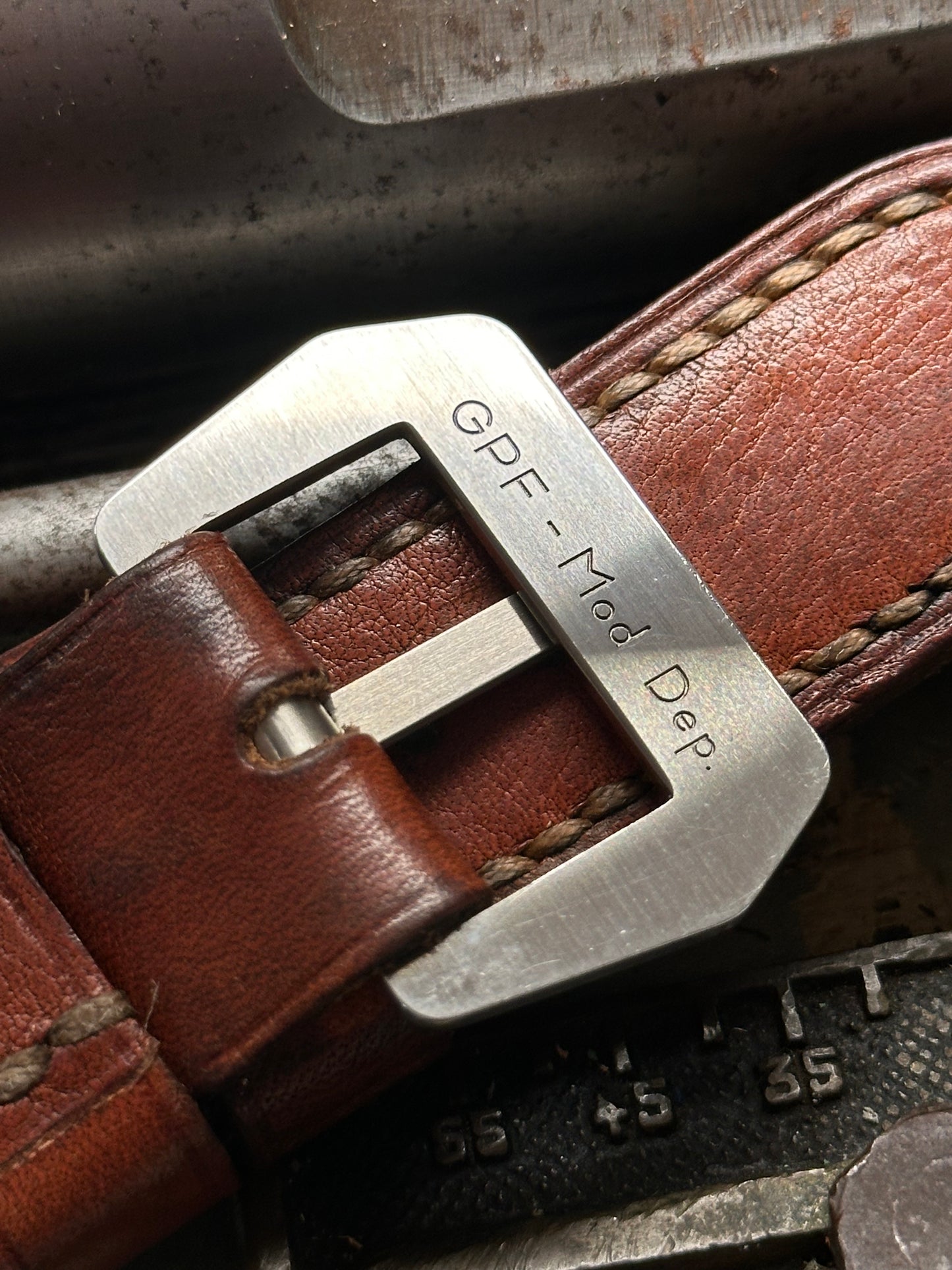 VINTAGE LEATHER [sanders] strap W:  26/26 L: 155/95 T: 5,0mm