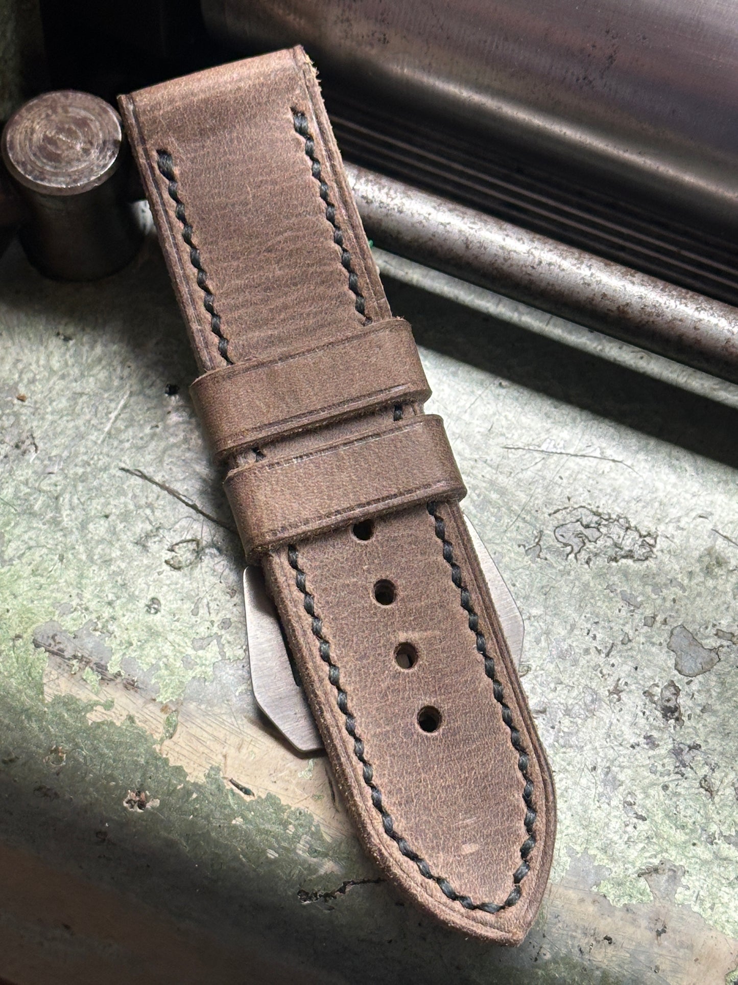 STELVIO-1 LIMITED EDITION Nubuck [sanders] strap W: 26/26 L: 125/75 T: 4,0mm