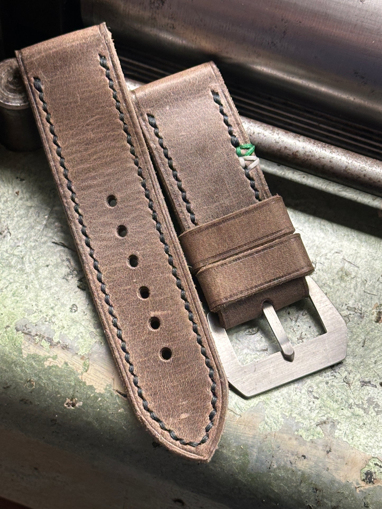 STELVIO-1 LIMITED EDITION Nubuck [sanders] strap W: 26/26 L: 125/75 T: 4,0mm