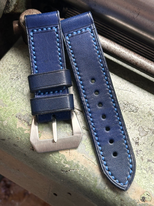 AEQUOR - Bright Blue [sanders] strap W: 24/24 L: 130/75 T: 4,0mm