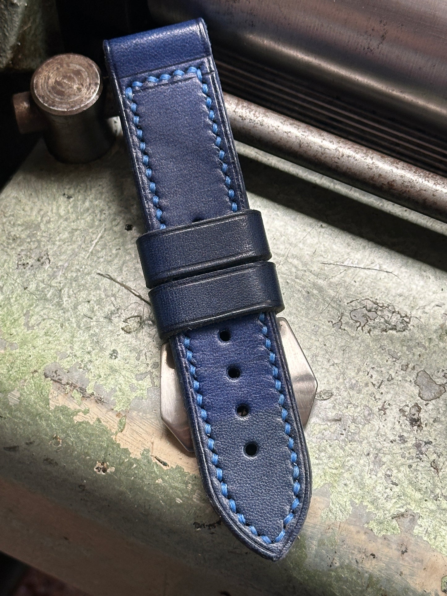 AEQUOR - Bright Blue [sanders] strap W: 24/24 L: 130/75 T: 4,0mm