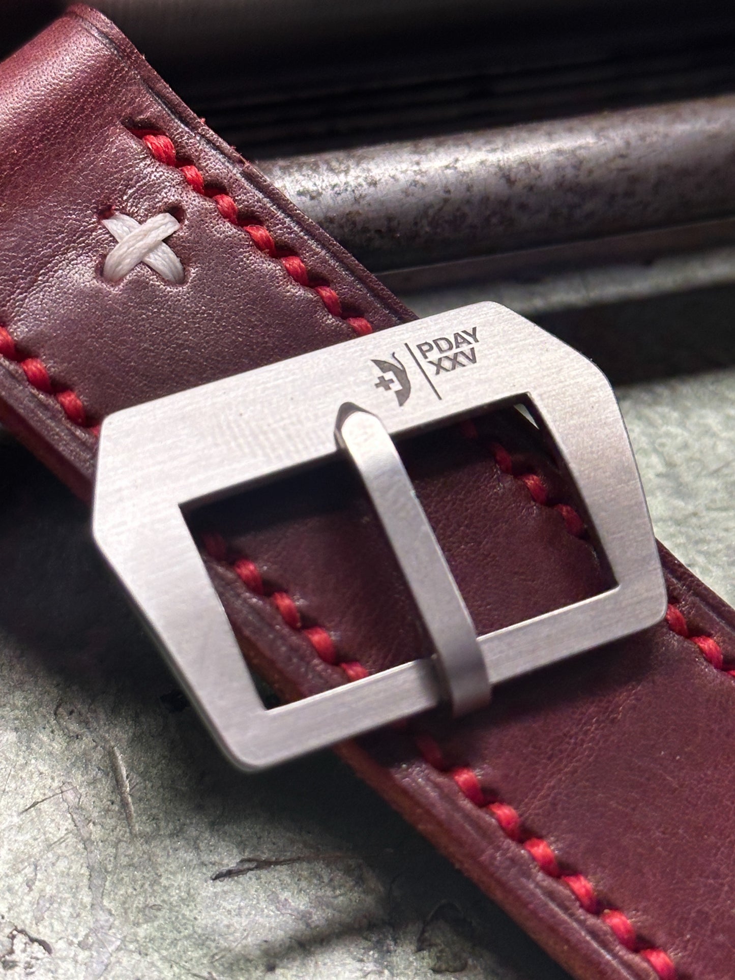 P-Day XXV Geneva strap 24/65-115 (Custom order for Aaron)